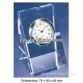 crystal horologium crystal clock for office gift Desktop Souvenir Clock Gift